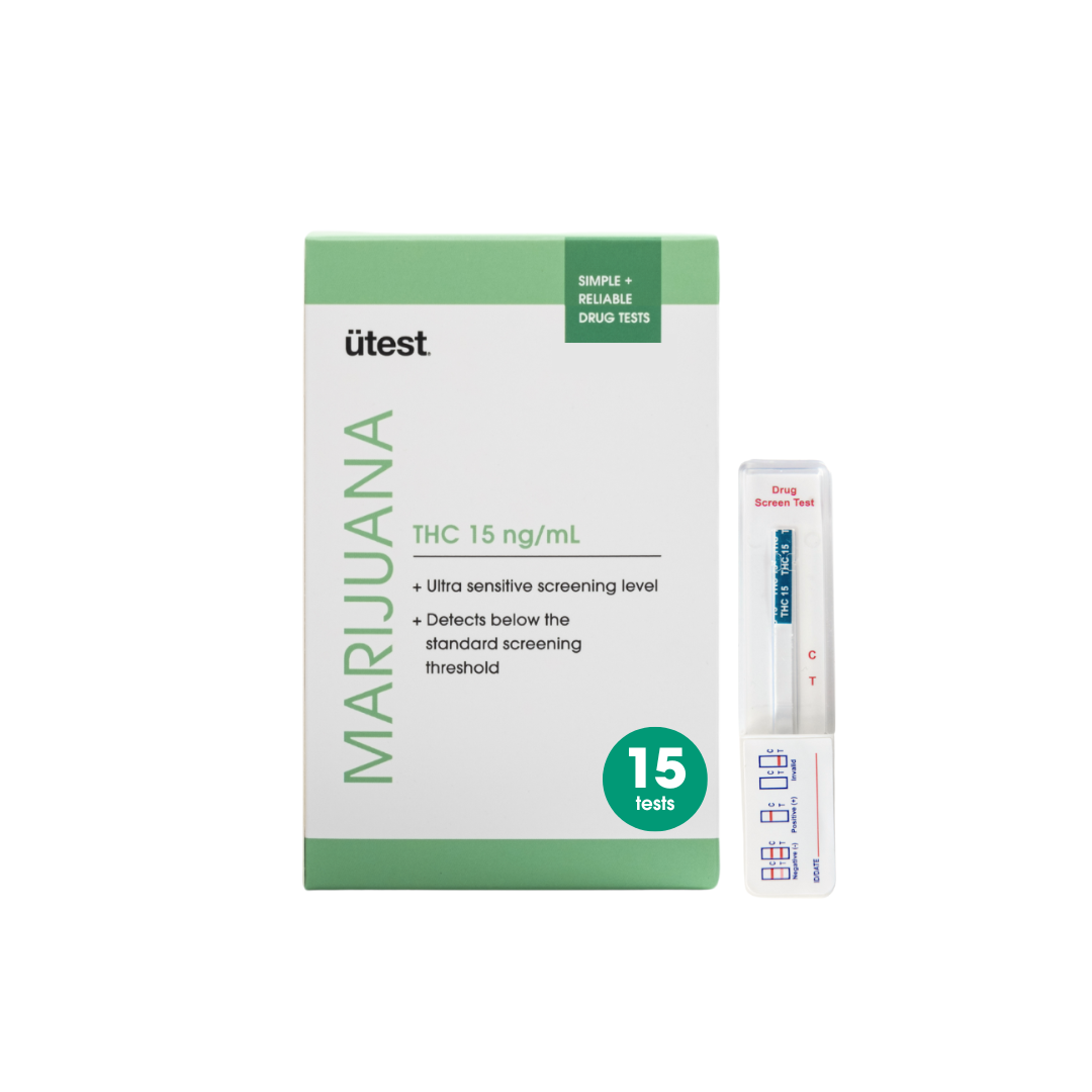 UTest THC 15 ng/mL Home Drug Test - Easy-to-use, LOW Detection THC Test Kit, Single Use