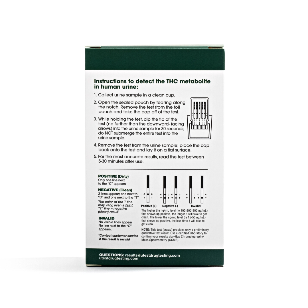 Utest at Home Drug Screen Urine Test - THC 15ng Urine Test — Head Candy  Smoke Shop
