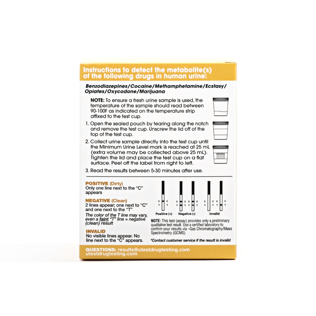 2 x Drug Testing Kit Urine Test 7in1 +Sample Pot Wide Range of Substances  Tested